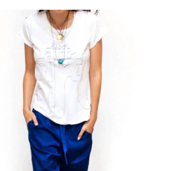 Freecity 4art Supervintage Short Sleeve Tee In White Light - Picture 1 of 4